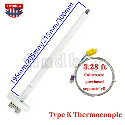 US NEW High Temperature Type K Thermocouple Core Ceramic Kiln Probe 2372°F • $10.99