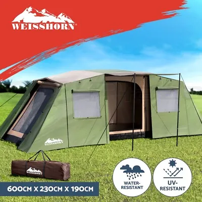 Weisshorn Camping Tent 10 Person Instant Up Tents Outdoor Family Hiking 3 Rooms • $309.95