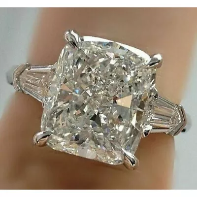 Lab-Created Diamond Engagement Rings 14K White Gold 3.00 Carat White Radiant Cut • $275.75