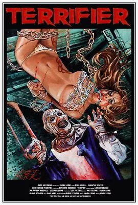 Horror Wall Decor Vintage Poster Terrifier Joker Movie Poster Canvas Poster Prin • $14.90