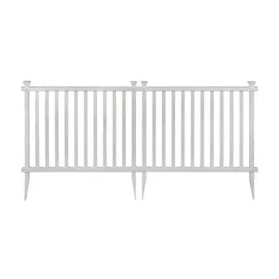 Zippity Outdoor Product Garden Picket Fence Panel 3' X 4' Vinyl White (2-Pack) • $67.79