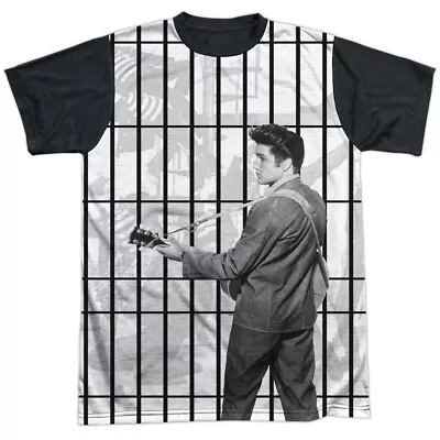 Elvis Presley Whole Cell Block Adult Costume T Shirt (Black Back) S-3XL • $19.99