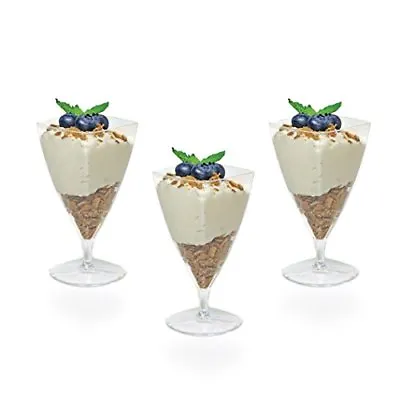 Posh Setting Mini Collection Mini Champagne Cups Heavyweight Clear Plastic 1.5 • $13.19