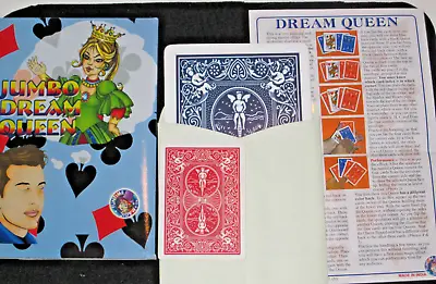 Jumbo Dream Queen Mental Magic Trick - Stage Version Jumbo Cards Read Mind  • $10