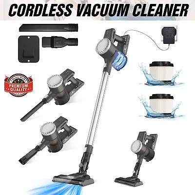 4000W Cordless Vacuum Cleaner Hoover Upright Lightweight Handheld Bagless Home • £53.10