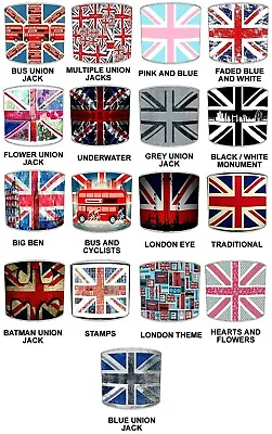 Union Jack Lamp Shades Ideal To Match Throws Cushions Curtains & Bedding Sets • £27.99