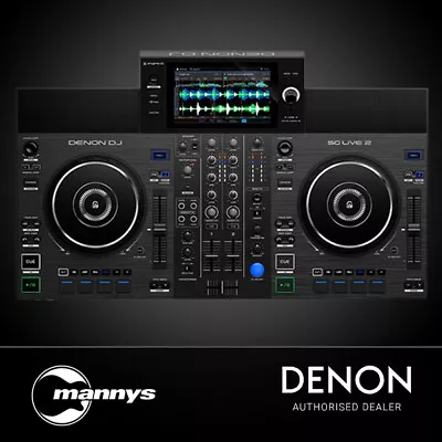 Denon SC Live 2 2-Deck Standalone DJ Controller W/ 7  Touchscreen Speakers & Wi • $1879