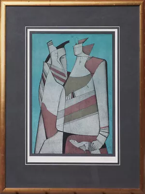 The Voyage Surreal Abstract Vintage Lithograph Print By Mihail Chemiakin Russia • $1400