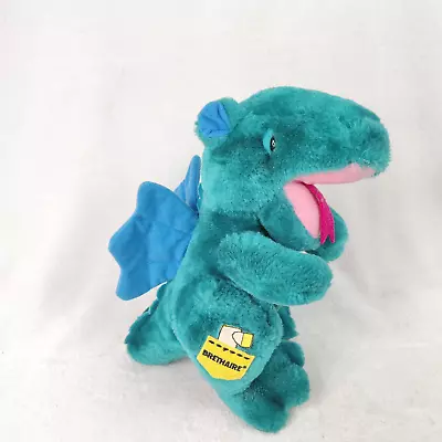 1983 Trudy Toys Brethaire Plush Dragon Green Korea Stuffed Animal Vintage • $37.19