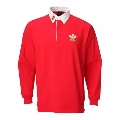 Childrens Traditional Welsh Long Sleeve Wales Rugby Jersey • £10.99