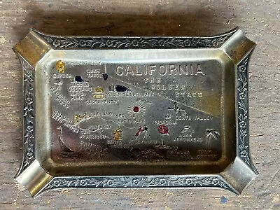 Vintage CALIFORNIA Ashtray - Metal - Made In JAPAN  • $15