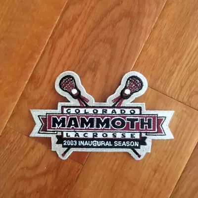 Two (2) Colorado Mammoth National Lacrosse League 2003 Inaugural Season Patches • $12.95