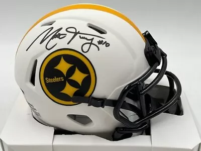 Mitchell Trubisky Signed Steelers Lunar Eclipse Mini Helmet AUTO Fanatics • $20.51