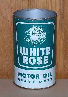 Rare Canadian White Rose Heavy Duty 1 Imp. Qt Motor Oil Tin Can FREE SHIPPING! • $182.29