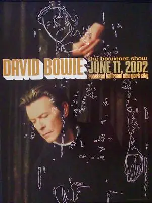 $200 • Buy DAVID BOWIE NEW YORK ROSELAND 2002 Concert Poster REX RAY 13x19