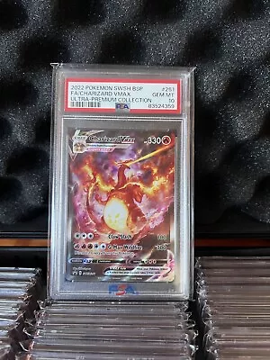 PSA 10 Pokémon TCG Charizard VMAX Sword & Shield SWSH261 Holo Promo Promo • $70