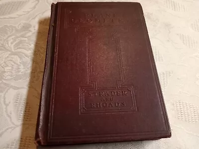 1934 Edition   PLANE GEOMETRY A MODERN TEXT   • $18