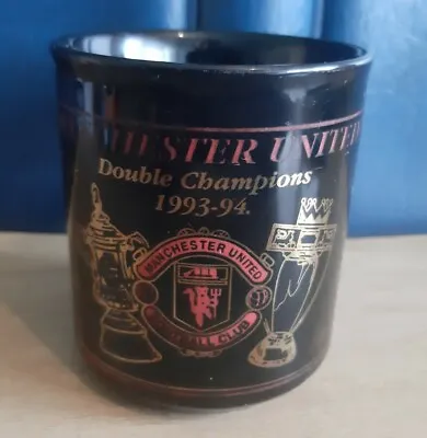 Vintage Manchester United 1993-94 Double Champions Signature Mug • £5.99