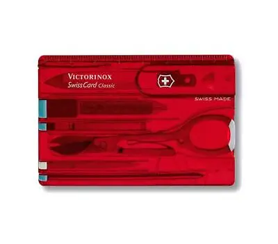 Victorinox Swiss Army Swiss Card Translucent Ruby • $31.74