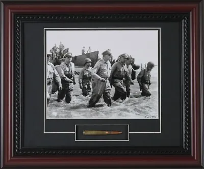 £142.15 • Buy Gen Douglas MacArthur Triumphant WW2 Return Framed Print + M1 Garand Bullet COA