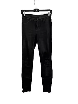 J Brand Size 26 Black Leather Jeans • $225