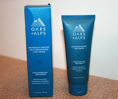 Oars + Alps Men's Face Moisturizer + Eye Cream 2.5 Oz / 74mL Full Size New Box • $15.50