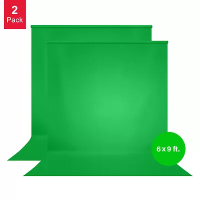 [2X] 6x9 Ft. Green Screen Muslin Backdrop For Photo Video Home Studio • $33.96