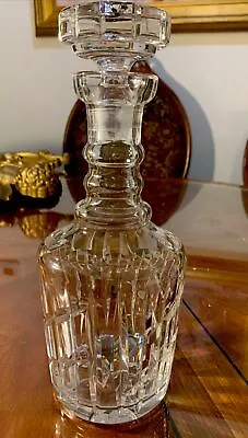 Vintage Tall Gorgeous Crystal Decanter With Glass Stopper  • $26