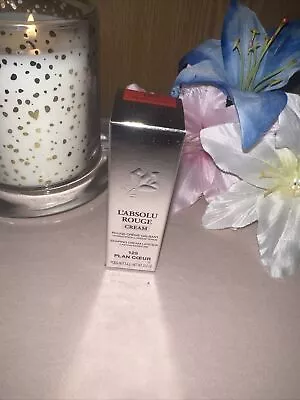 Lancome L’absolu Rouge Shaping Cream Lipstick Colour 125 PLAN COEUR Full Size • £10