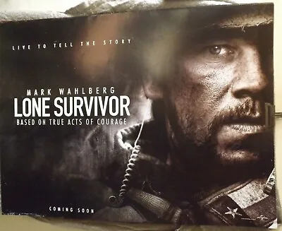 Lone Survivor - Mark Walhberg  Original Quad Cinema Poster  • £7.99