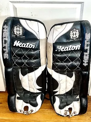 Heaton Hockey Helite 4600-32” Goalie Leg Pads Vintage Sports Goaltending • $165