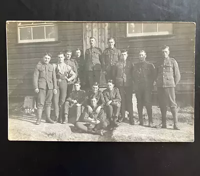 WW1 Soldiers East Kent  Buffs  Regiment In Hutted Camp Tunbridge Photographer • £8.99