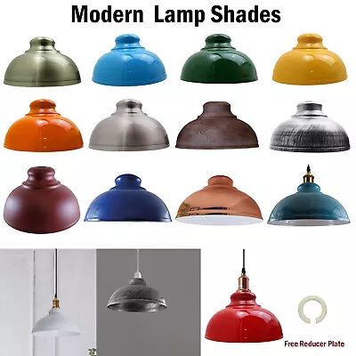 Vintage Industrial Shade Metal Easy Fit Ceiling Pendant Lamp Light Shade UK • £5.98