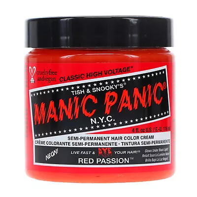 MANIC PANIC Classic High Voltage Red Passion 4 Oz • $15.10