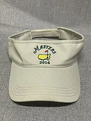 Masters Golf Visor Adult Beige Augusta National Baseball American Needle 2014 • $13.83