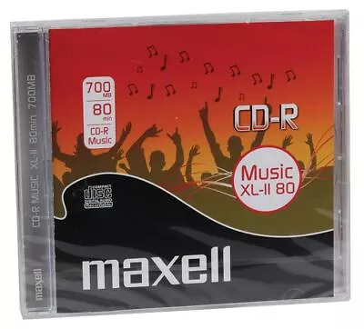 £6.10 • Buy MAXELL - CD-R XL-II Blank CD For Audio Recorder - 80mins