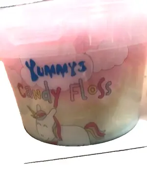 Pack Of 6 Unicorn Candy Floss Tubs Great For Parties • £16