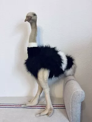 Large HANSA Handcrafted Male Ostrich (3268) Realistic Plush • $111