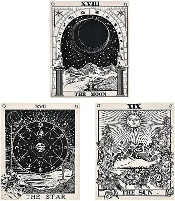 3Pack Tarot Tapestry Tapestry Medieval Europe Divination Mysterious Tapestry  • $10.99