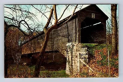 Meems Bottom VA-Virginia Old Covered Bridge Shenandoah River Vintage Postcard • $7.99