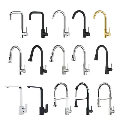 Decaura Kitchen Mixer Tap 360° Swivel Sink Faucet Taps Chrome/Black/Gold/Brushed • $129.99