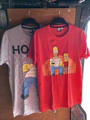 Pk 2 Official Homer Simpson T Shirts Sizes SMLXLXXL Bnip • £10