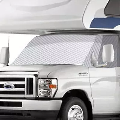 RV Windshield Cover For Chevy Motorhome(2001-2020)White With Mirror CutoutsMot • $54.32