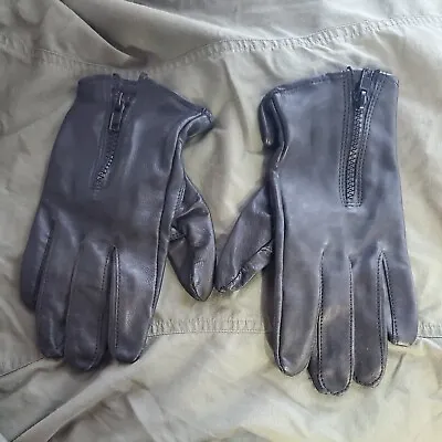 Interstate Leather Women's Riding Gloves Motorcycle Black Size Small Zipper • $14.89