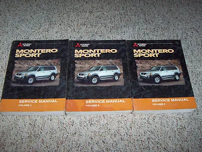 2000 Mitsubishi Montero Sport Shop Service Repair Manual ES LS XLS LTD 3.0L 3.5L • $195.30