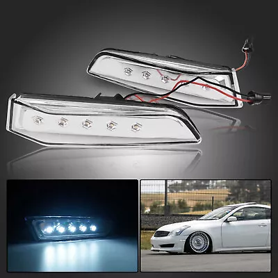 Kspeed Fit 2003-2006 2007 Infiniti G35 Coupe 2DR Side Marker Lights LED Lamps • $9.89