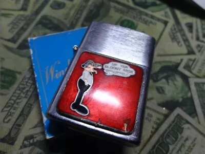 Vintage Un-Struck Andy Capp  Up Yer Bloody Arse Grouper   Golden Bell Lighter • $24