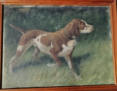 £880 • Buy Arthur Heyer (1872-1931): Hunting Dog - C.1910 (oil On Canvas)