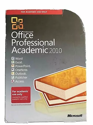 Microsoft Office Professional 2010 W/ Office Professional Academic 2010 & Key • $35