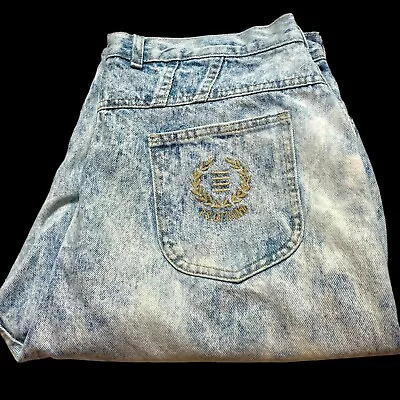 80s VTG PS Gitano Acid Wash 100% Cotton Mom Jeans Plus Size 22W X 36 Short USA • $31.49